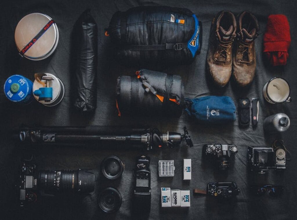 backpacking gear packing