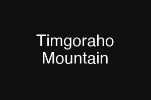 Timgoraho Mountain